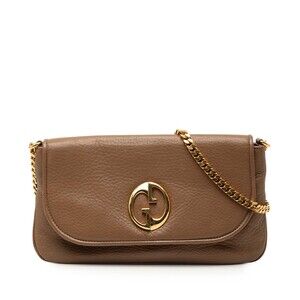 Pre-Loved Gucci Medium Leather 1973 Chain Shoulder Bag